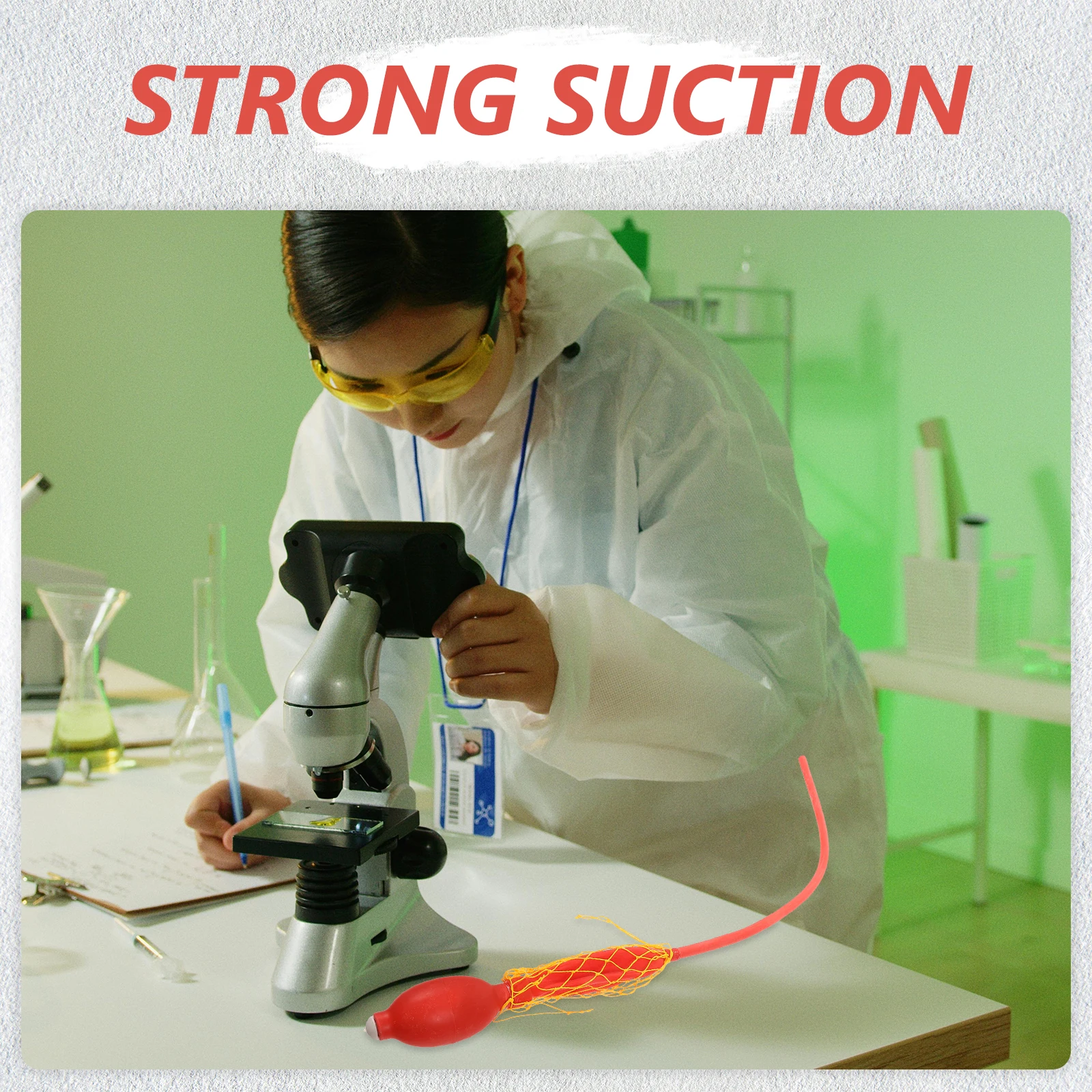 

Pipette Filler with Latex Ball for Laboratory Use Professional Suction Pipette for Agricultural Research Food and Mining