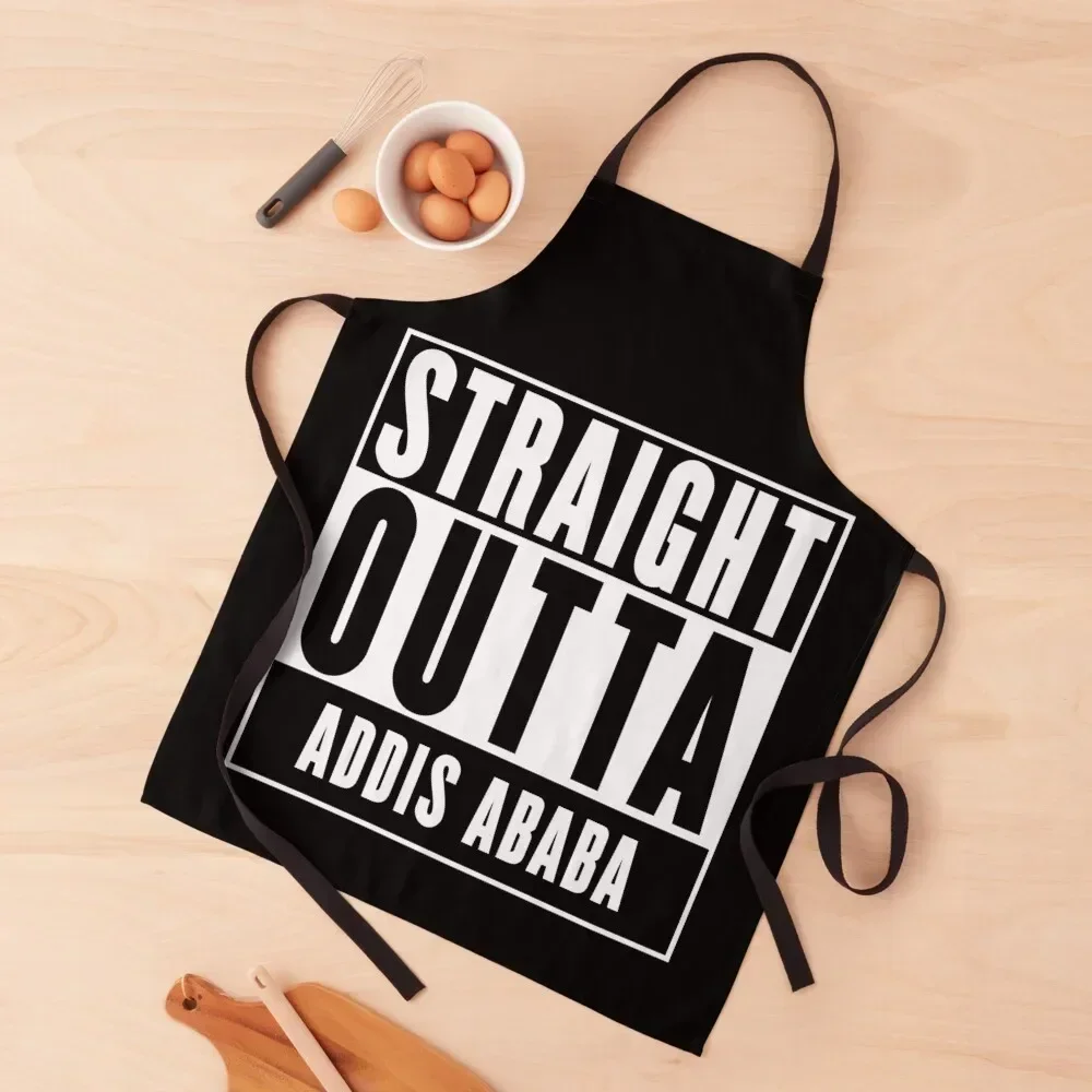 

Straight Outta Addis Ababa Apron professional kitchen Women Kitchen christmas kitchen cloths Apron