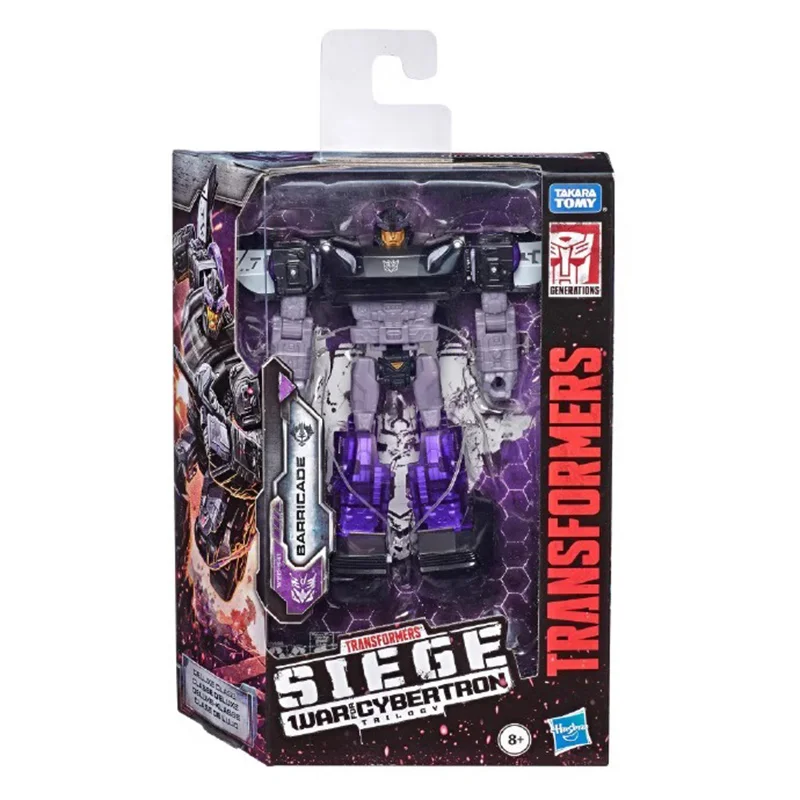 Hasbro Transformers Siege WFC-S41 Barricade 12Cm Deluxe Class Anime Original Action Figure Model Kit Toy Gift Collection