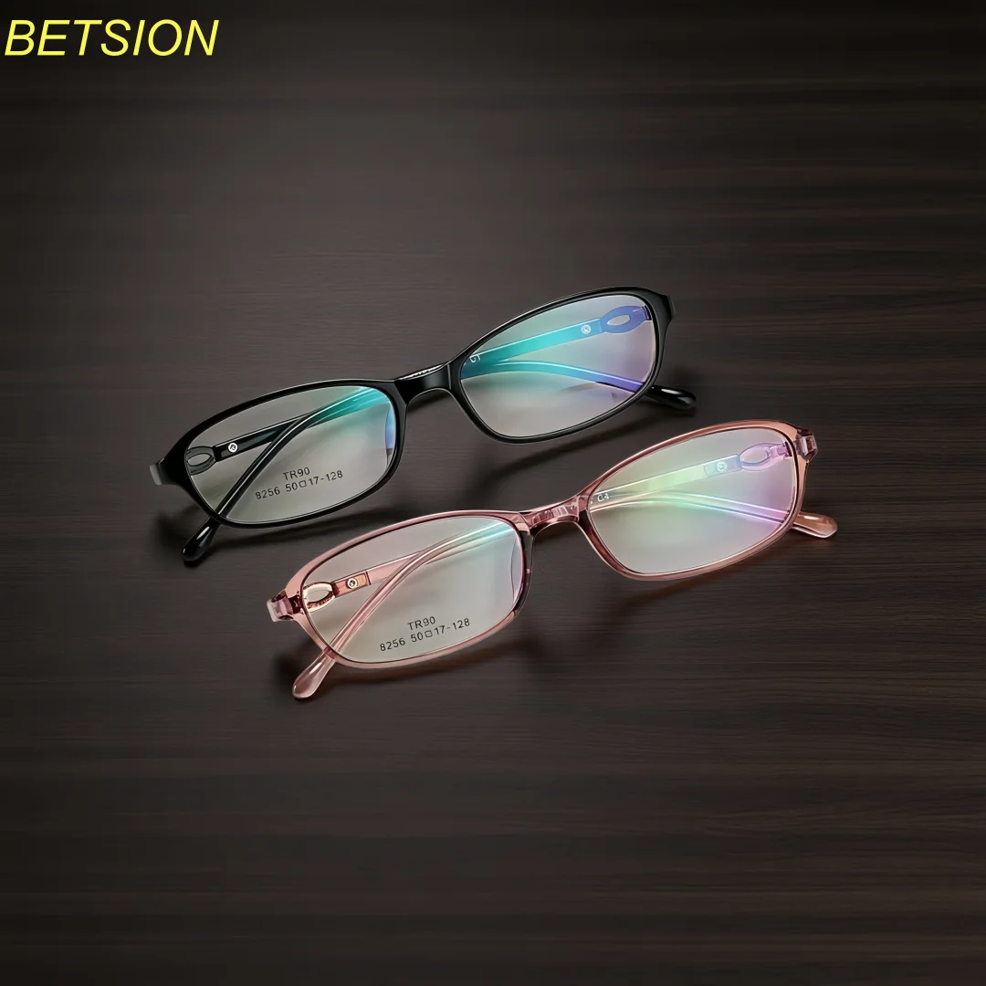 BETSION Fashion Oval Small Frame Design Women's Reading Glasses with Anti-blue Light Customizable Prescription #8256 Presbyopia