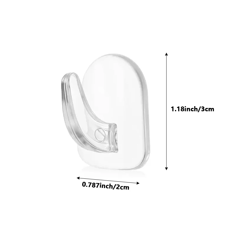 خطافات صغيرة شفافة، خطافات لاصقة منزلية تحمل الحمل بدون ثقب المطبخ، خطاف مقاوم للماء، خطاف متعدد الوظائف