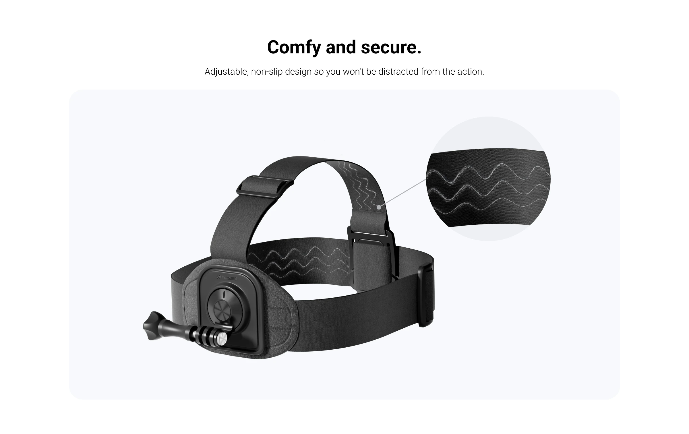 Official & Original Insta360 Head Strap, Capture epic first person shots hands-free Compatible with GoPro/Insta360 Action Camera