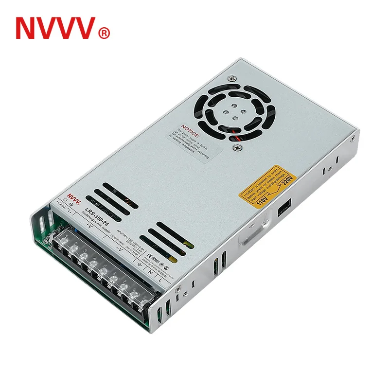 

NVVV LRS-350W 12В 29A ультратонкий Регулируемый импульсный источник питания с охлаждающим вентилятором переменного тока в постоянный ток 12В 24В одинарный выход