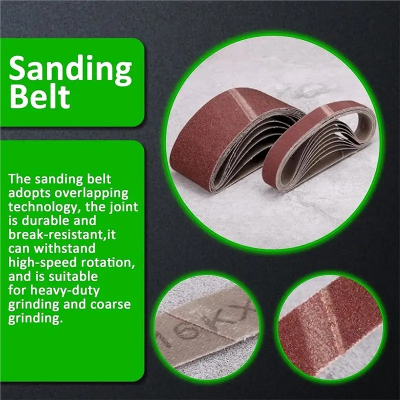 B23B 3 X 18 Inch Mixed Grit Sanding Belt 30 Pcs, 5 Each Of 40/60/80/120/150/240 Grits, For Knifemaking, Metalworking