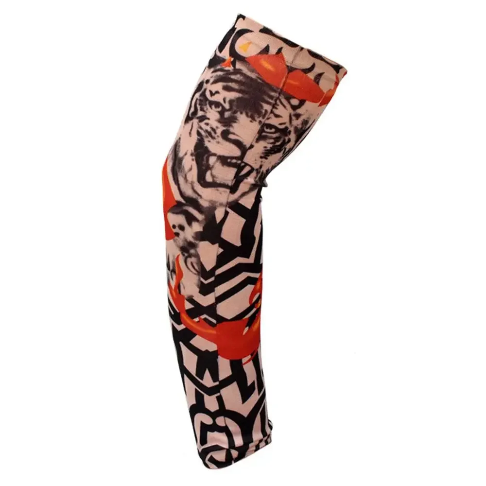1Pcs Running Warmer UV Protection Outdoor Sport Summer Cooling Flower Arm Sleeves Arm Cover Sun Protection  Arm Sleeves