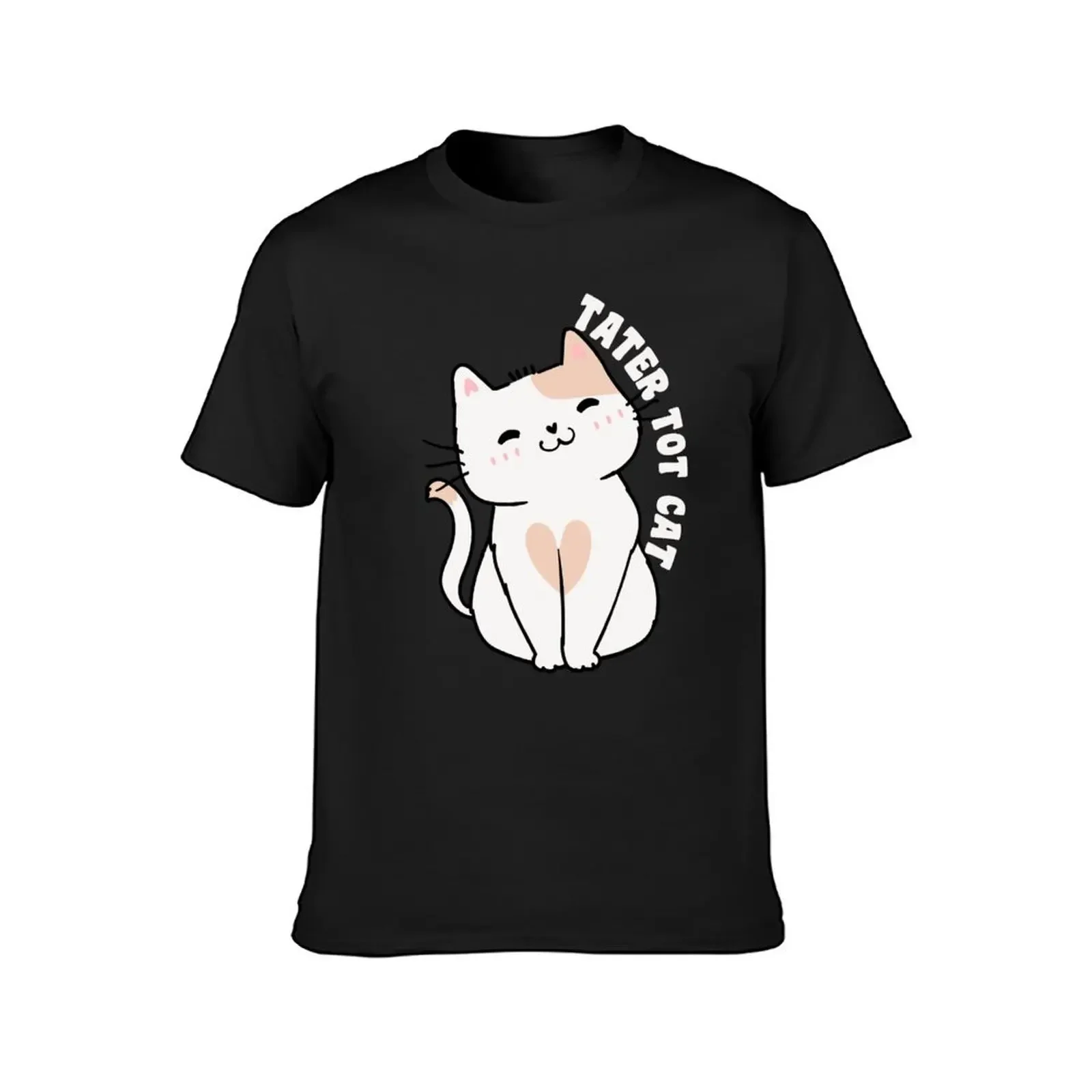 tater tot cat T-Shirt anime vintage t shirts for men pack