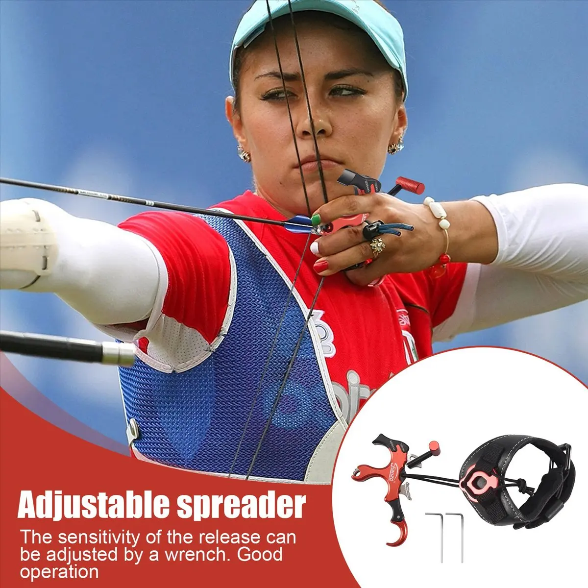 【cyber-monday】-compound-bow-aid-releaser-thumb-release-aids-compound-bow-release-aid-for-archery-3-or-4-finger-hand-held-grip