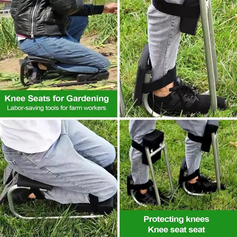 

Portable Kneeling Stool For Gardening Adjustable Heavy Duty Gardener Stool Comfortable Gardening Soft Kneeling Pad