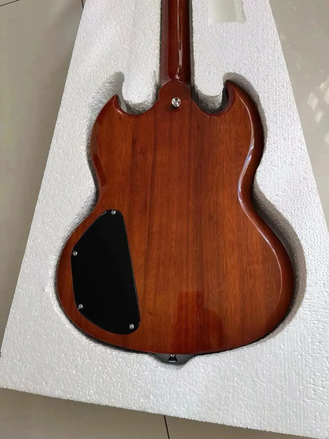 (US Send UPS)China Electric Guitar SG Black Colour Factory Direct Sales Can Be Customized DS