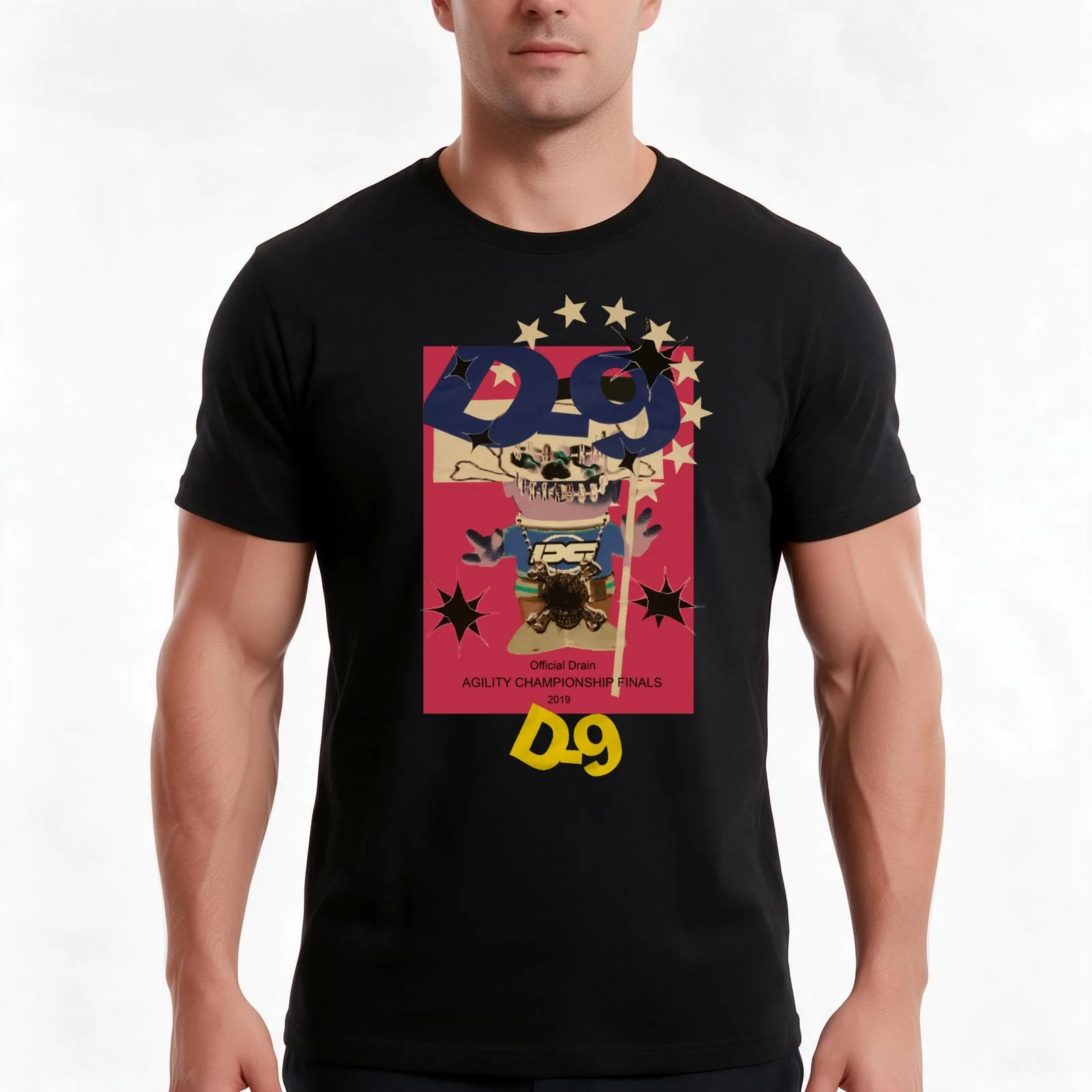 Official Drain AGILITY CHAMPIONSHIP FINALS 2019 T-Shirt, Summer Casual Cotton Tee, Oversized Streetwear Tops, Unisex Men Women