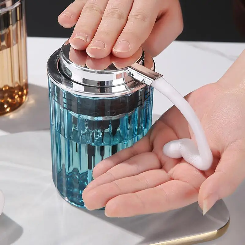 1PCS 300ml มือ Foaming SOAP สําหรับห้องน้ําสบู่เหลว Mousse ขวดครัว PUSH-Type จานสบู่คอนเทนเนอร์