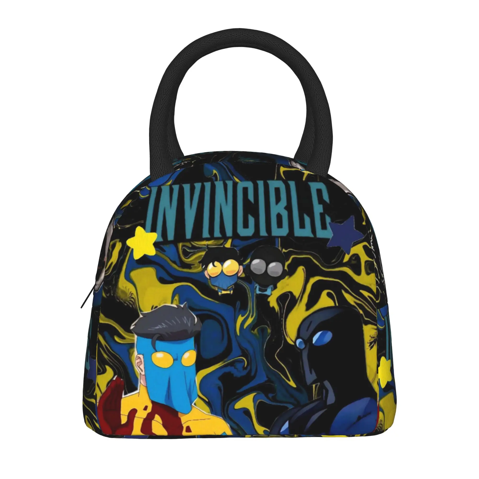 Invincibles Comic Thermal Insulated Lunch Bag for School  Portable Food Bag Men Women Cooler Thermal Lunch Boxes