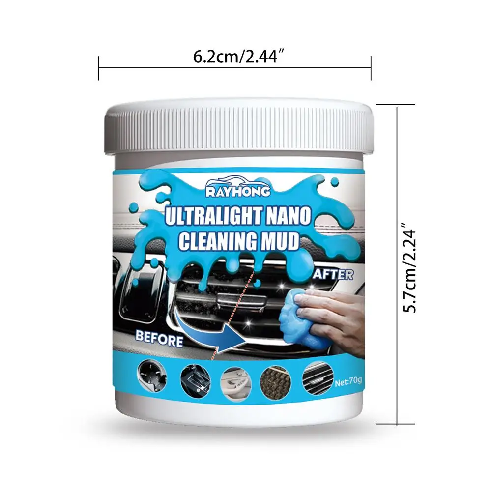 Car Cleaning Gel Air Vent Magic Dust Cleaner Gel Office Wash Mud Removal Rubber Auto Interior Cleaning