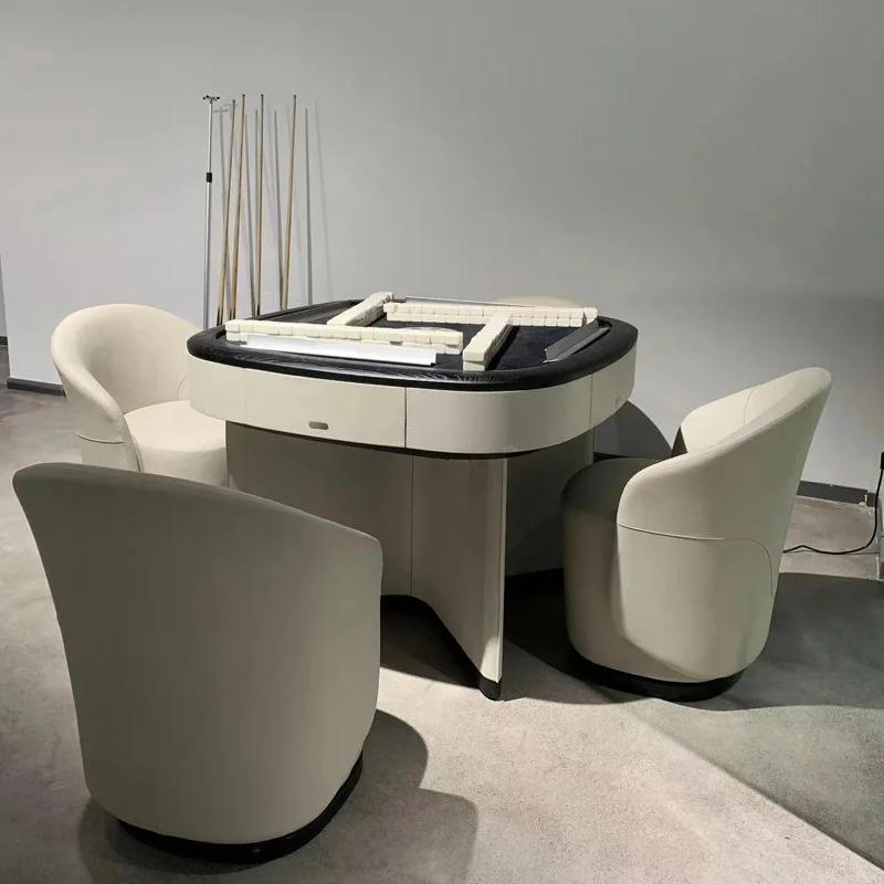 طاولة جونغ منزلية أوتوماتيكية بالكامل، سرج كهربائي فاخر وخفيف الوزن