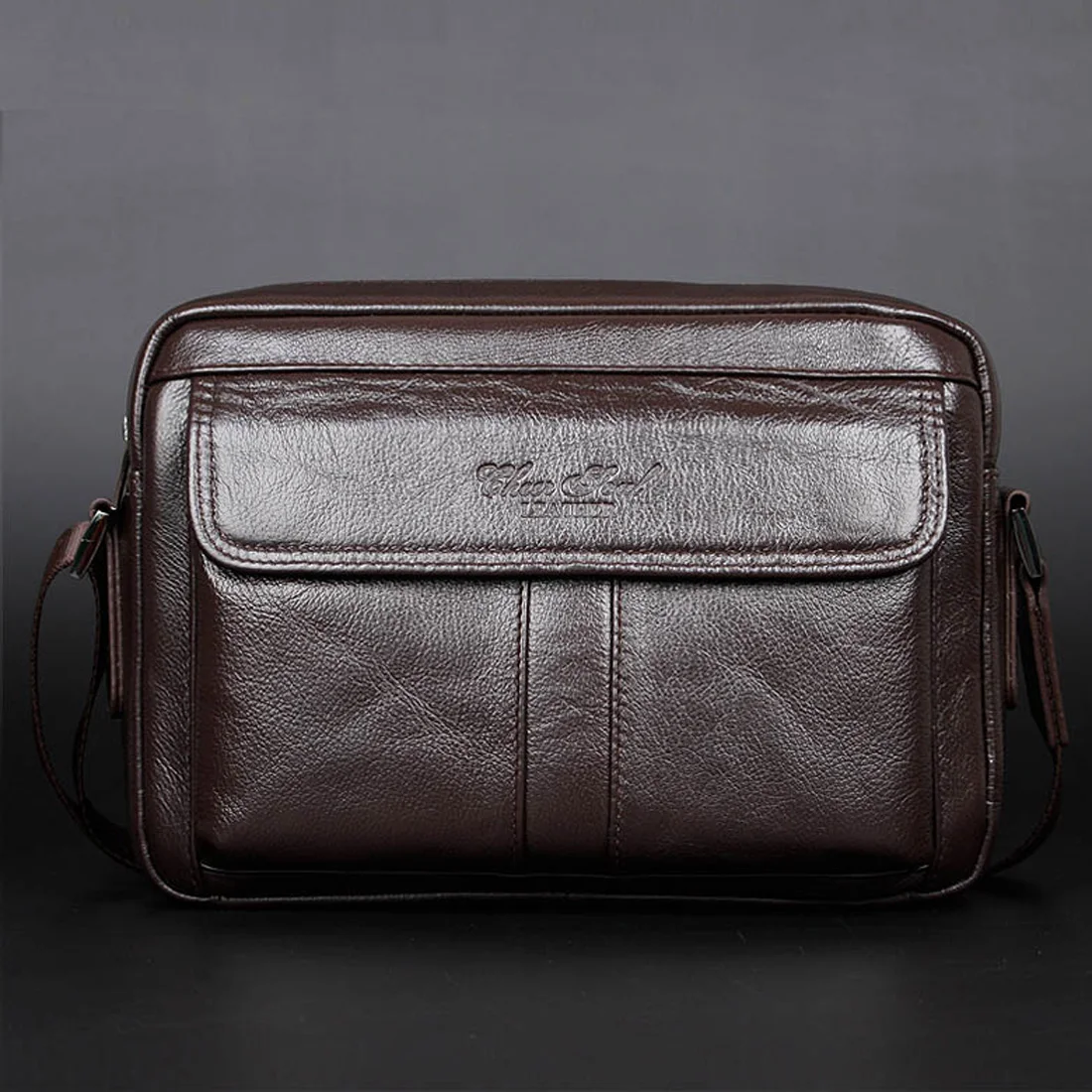 Genuine Leather Men Cross Body Shoulder Bag Purse Luxury Designer Business Real Cowhide Male Crossbody Messenger Bags