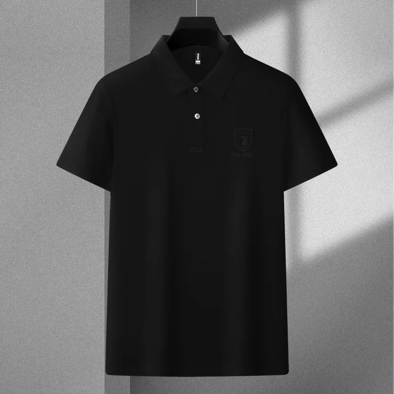 Men's summer high-quality embroidered Polo shirt new casual fashion breathable cool shirt T-shirt