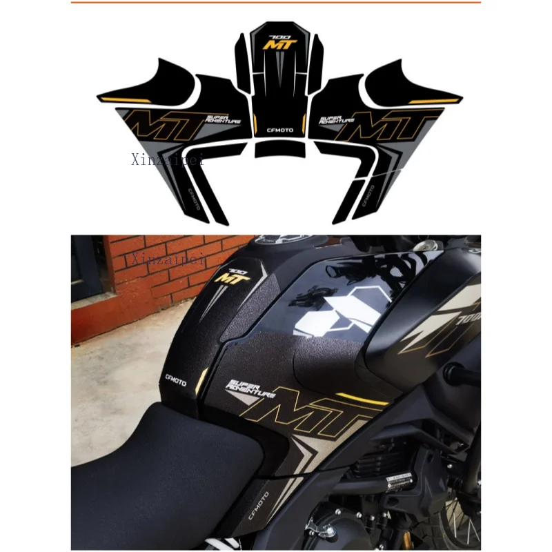 

Для CFMOTO 700MT мотоциклетная накладка на топливный бак, наклейка, устойчивая к царапинам защитная наклейка, 700 MT, противоскользящая наклейка для мотоцикла, пленка на бак