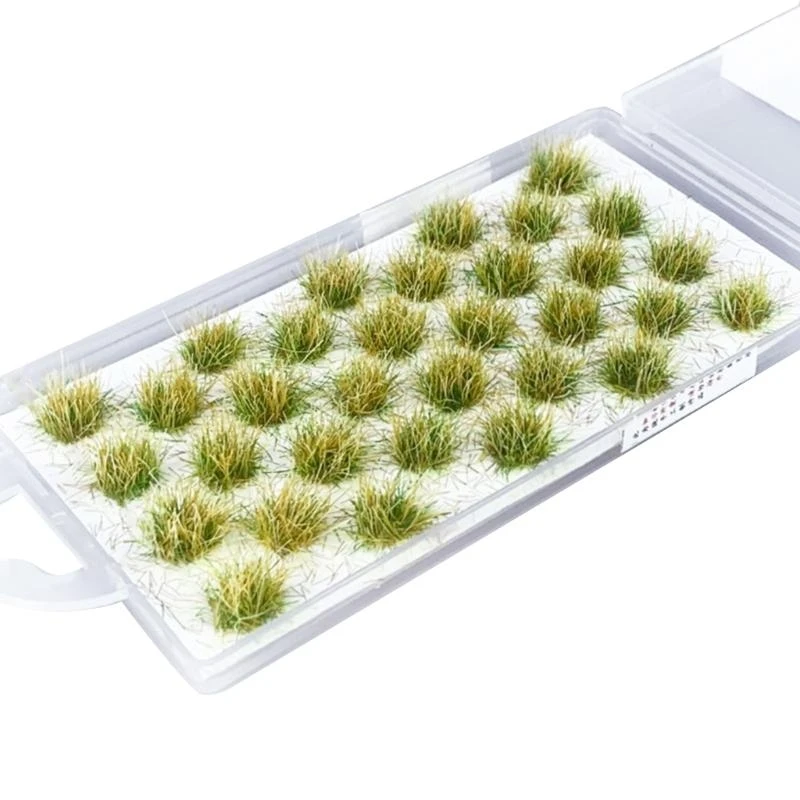 

32x Static Grass Model Grass Tufts Way Artificial Grass Miniature Tufts Terrain for Landscape Model Way