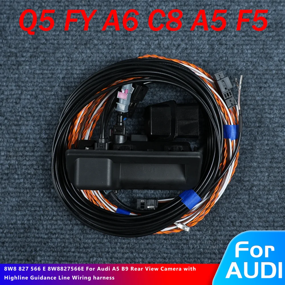 8W8 827 566 E 8W8827566E Für Audi A5 B9 Rückfahrkamera mit Highline-Führungslinien-Kabelbaum