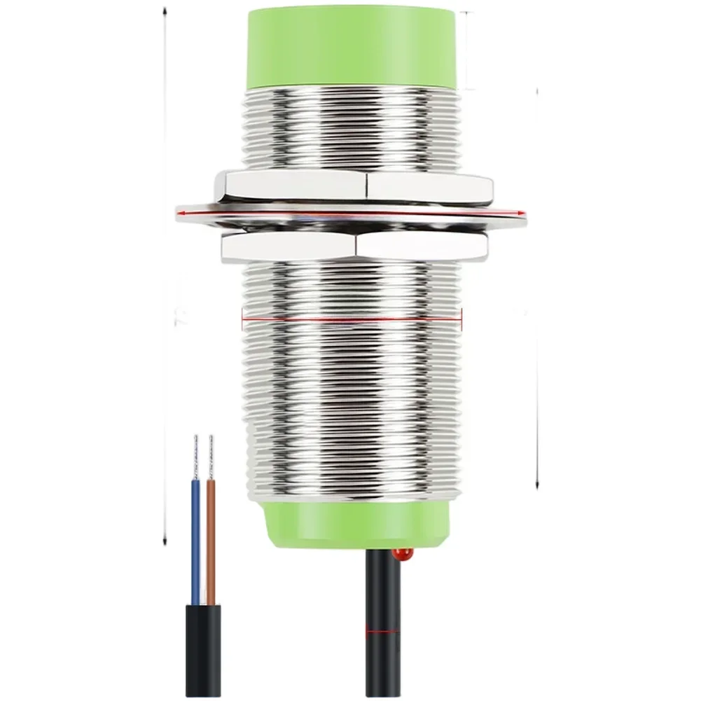 Button Industrial Proximity Sensor Capacitive Proximity Switch Short-Circuit Protection Wide Voltage Compatibility
