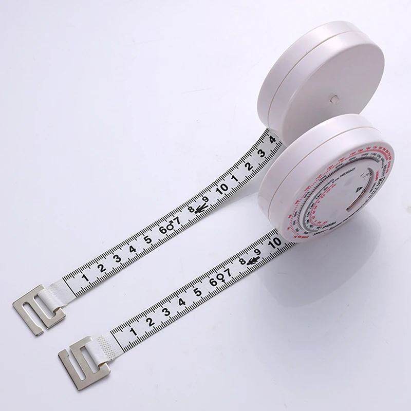 150cm Tape Measure Body Sewing Flexible Ruler BMI Body Mass Index Retractable Tape Calculator Diet Tape Measures Measuring Tools