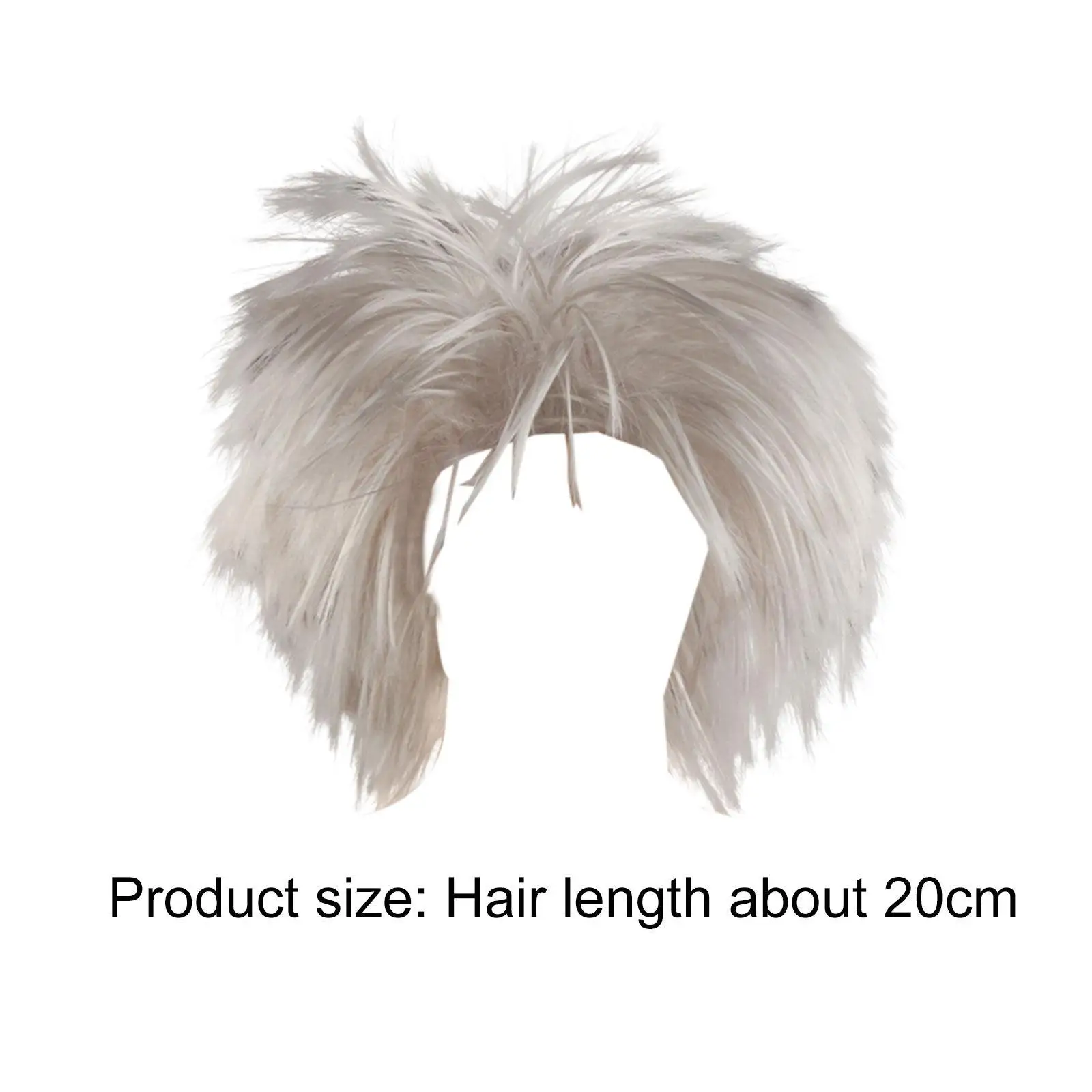 Old Man Wig Costume Accessories Dressing up Punk Crazy Physicist Wig Teens