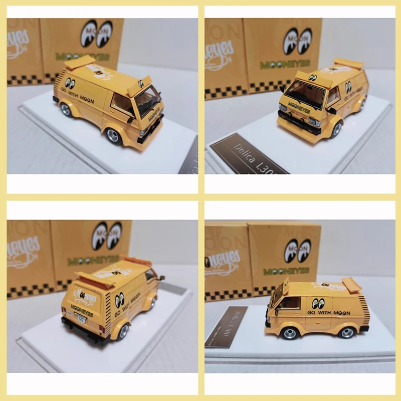 

MJ 1/64 Delica L300, смоляная модель фургона, статическая коллекция, украшенные праздничные подарки, игрушки