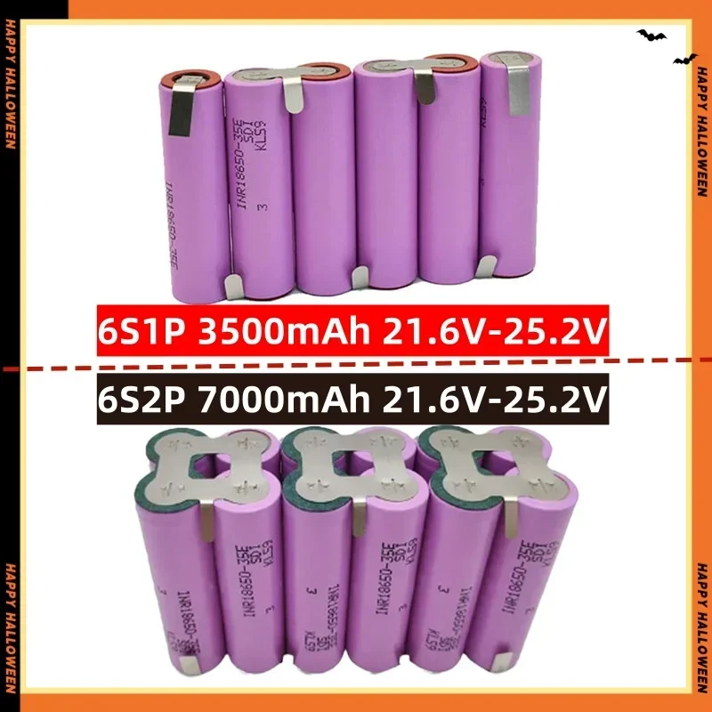 Original 18650 battery pack 2S 3S 4S 5S 6S 3500mAh 7000mAh 7.4V 12.6V 14.8V 18V 25.2V 29.6V for screwdriver battery welding18650