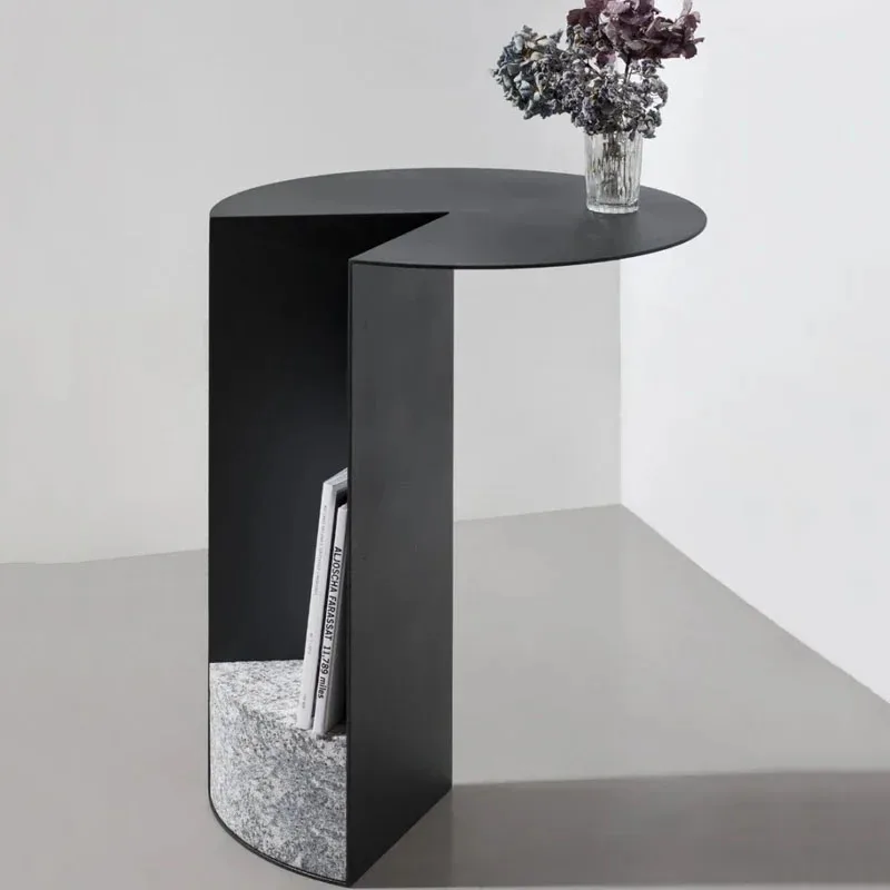 Metal Aesthetic Side Table Nordic Design Italian Minimalist Coffee Table Hallway Corner Mesa De Centro De Sala Home Furniture