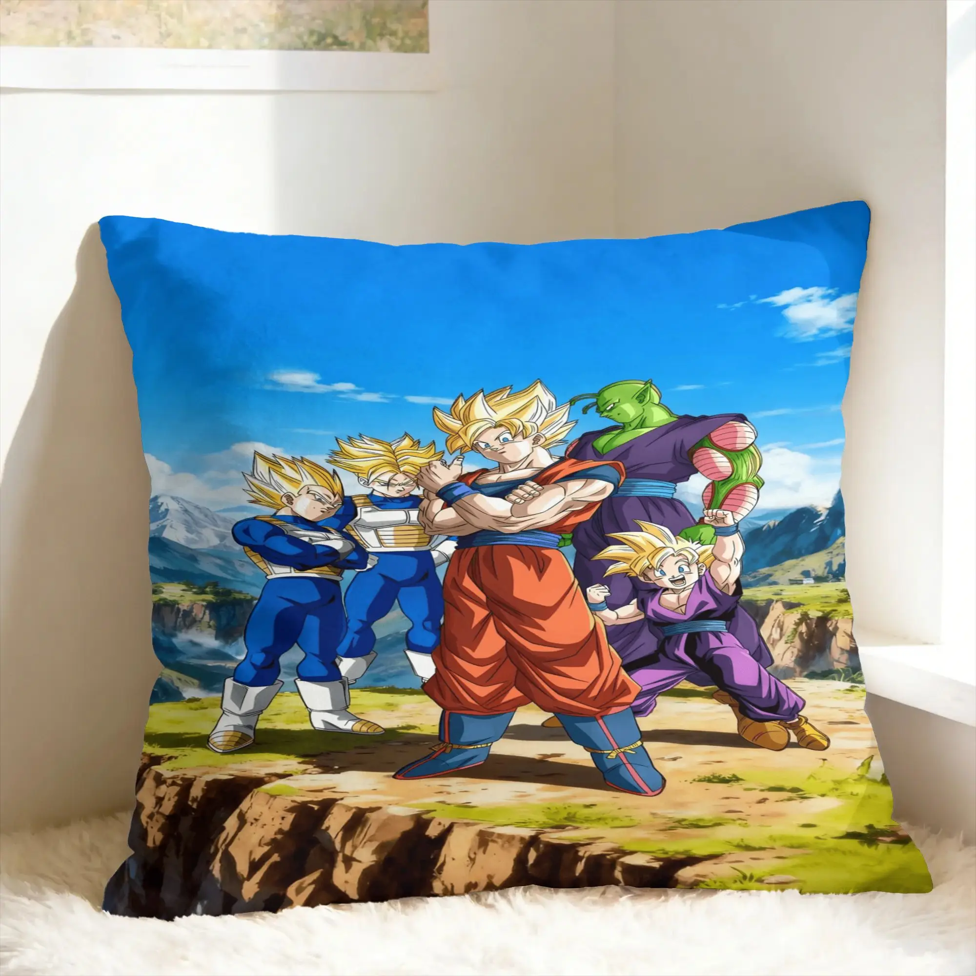 D-Dragon Anime Pillow Cover  Square Cushion Cover Fashion Pillow Case For Sofa Couch Bed Living Room