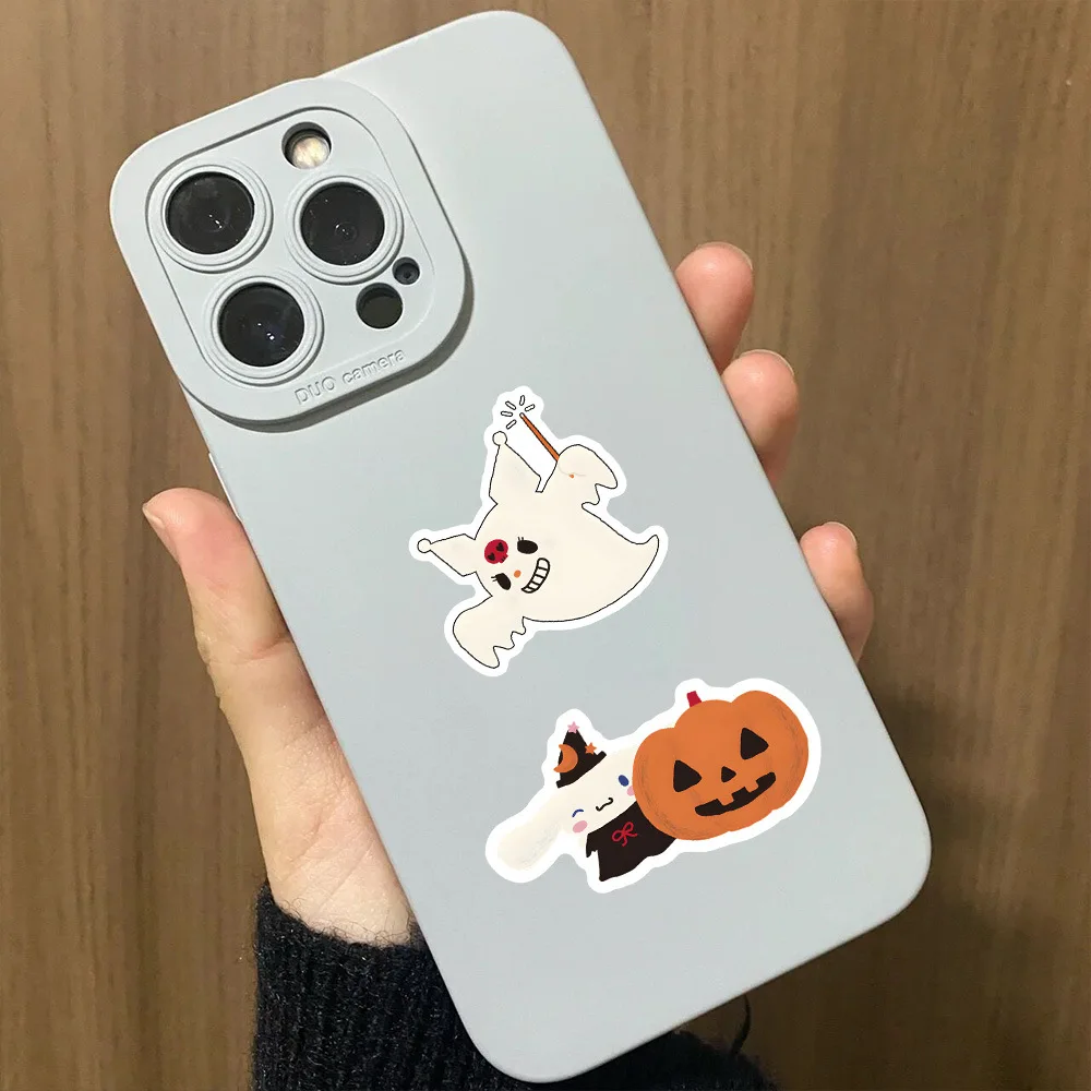 10/30/63PCS Halloween Cute Sanrio Stickers Funny Cartoon Graffiti Decoration Laptop Luggage Guitar Waterproof Decal Kids Toy