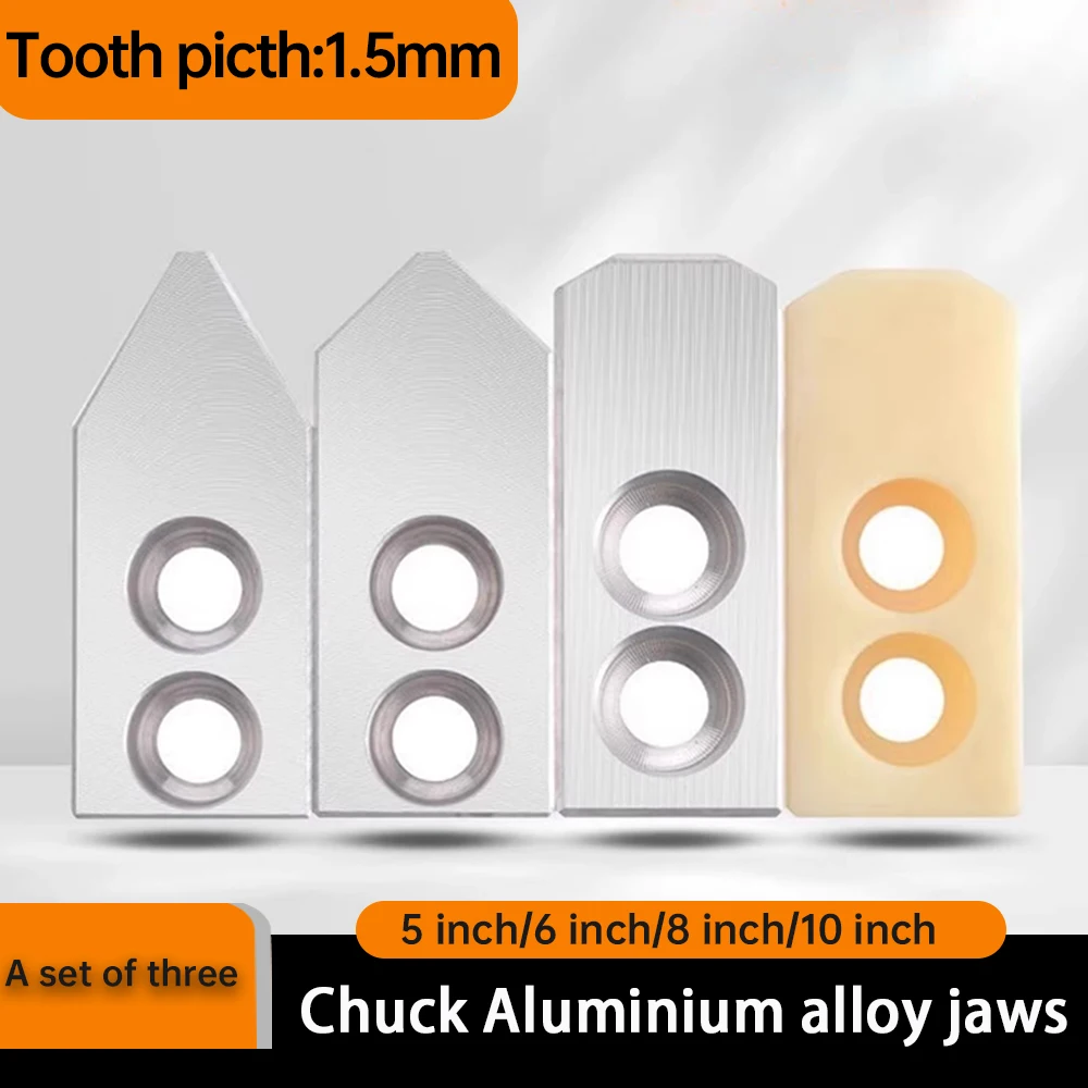 5/6/8/10 inch 60/90/120° Aluminum alloy claw jaw  soft jaws Hydraulic chuck  material chuck soft jaws for power chuck