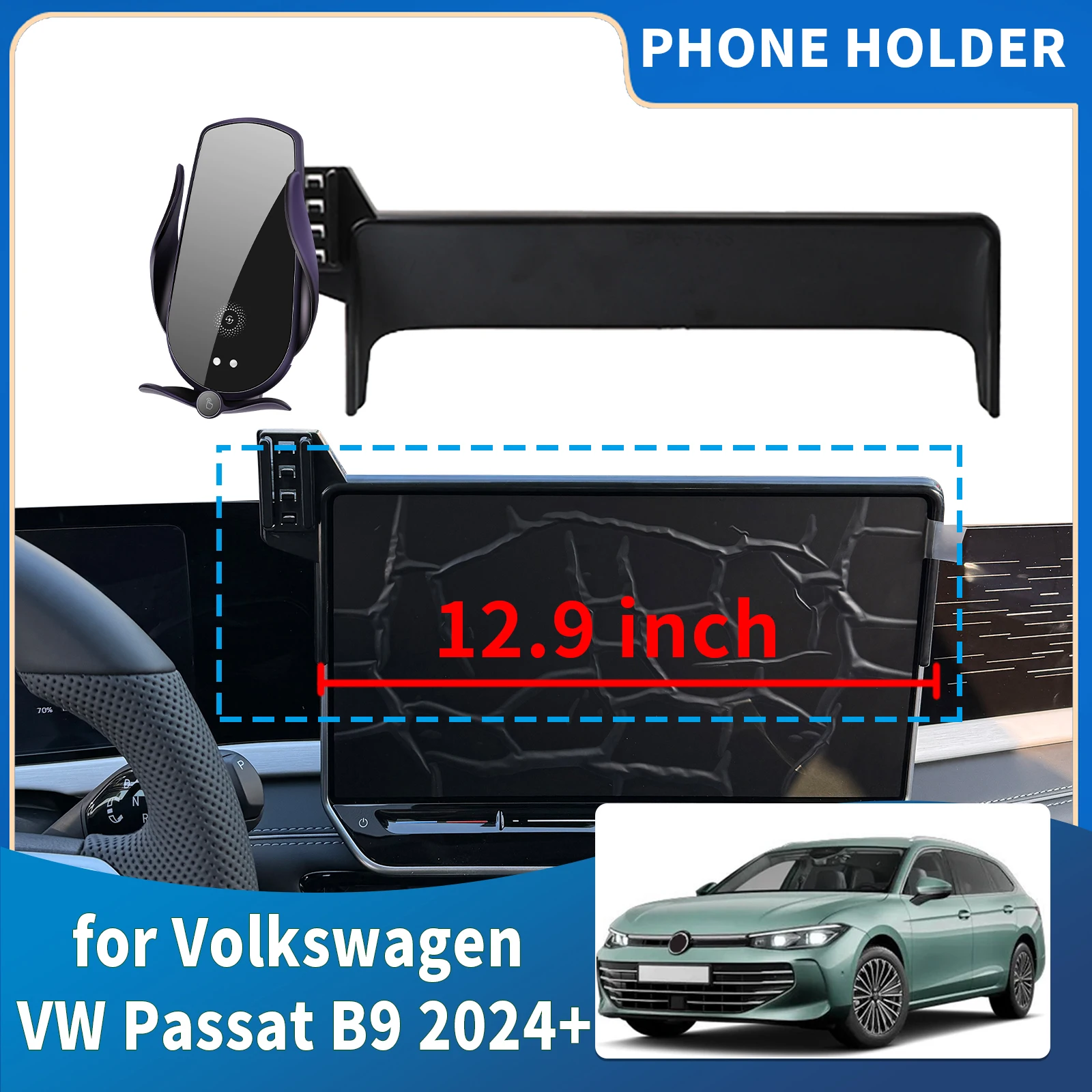 

fit for Volkswagen VW Passat B9 2024 2025 2026 Integrated Screen Mount Phone Holder Mount Car accessoires