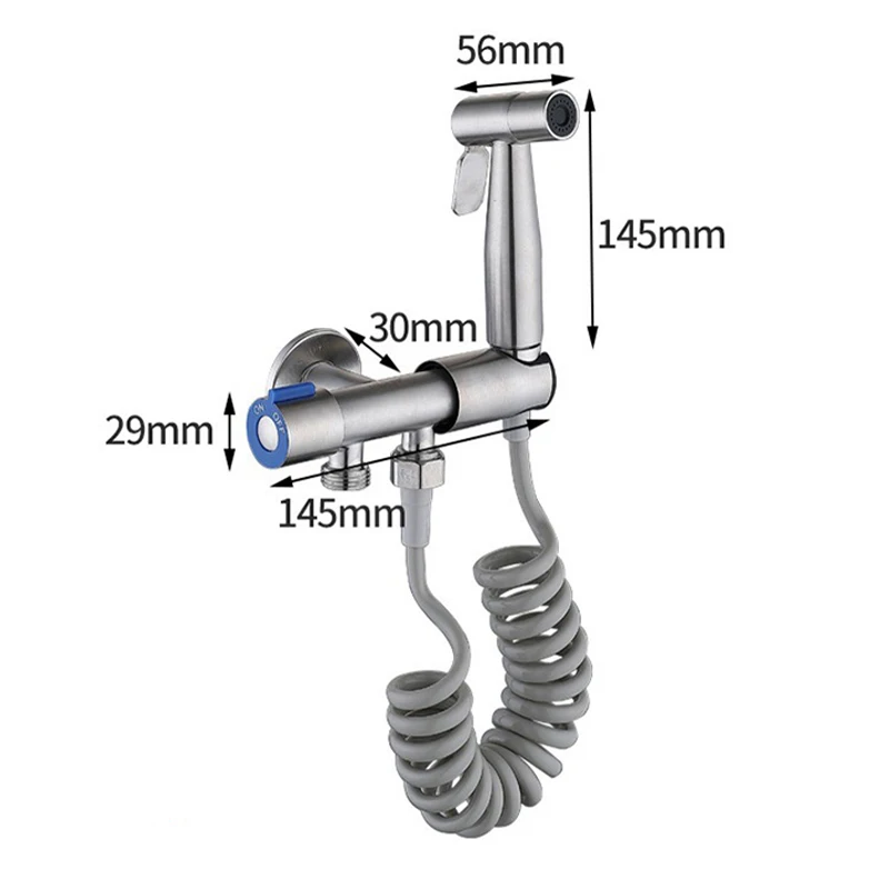 PULVERIZADOR DE bidé de mano para baño, juego de pistolas de ducha, grifo de bidé de mano, grifo de baño, cabezal rociador de mano de acero inoxidable 304