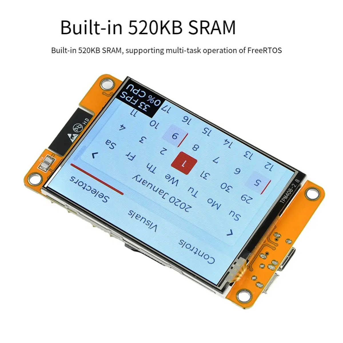 A46U WiFi BT Development Board ST7789 Driver 2.8 Inch Touch Screen E32R28T Intelligent Display with Case