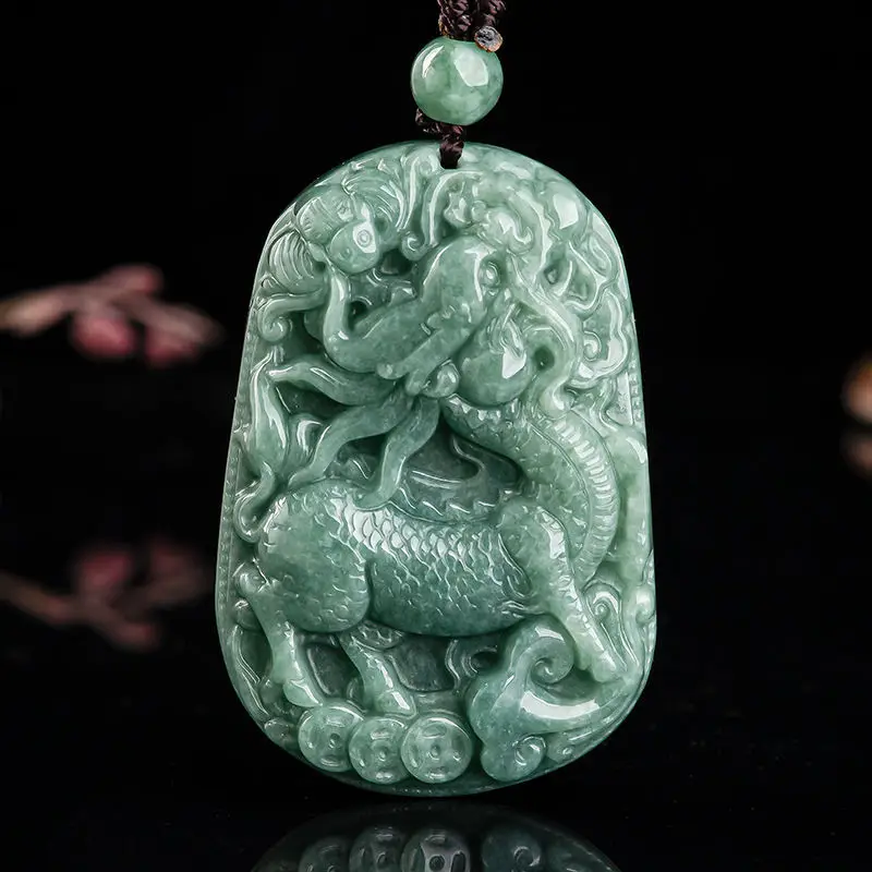 The Unicorn Sends The Blessing Ice Seed Pendant To The Fortune and Fortune Necklace Pendant