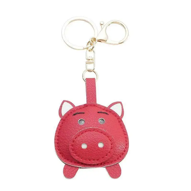 Adorable Leather Pig Keychain-5 Cute Colors, Charming Mini Figure For Daily Joy-PU Leather-Perfect For Backpack/Purse A-J