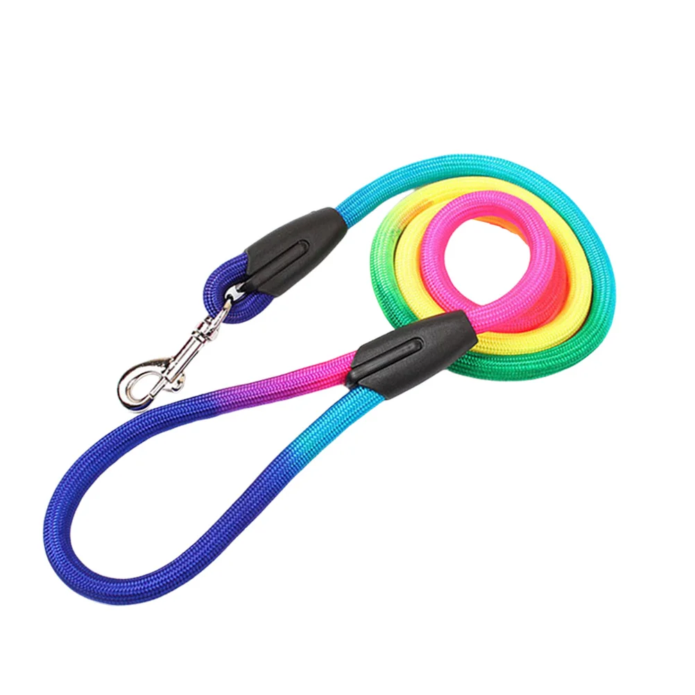 

1.2m Dog Leash Nylon Traction Rope Pet Pulling Cable with Comfort Grip Handle Wear Resistant Secure Strong Hold for Walking