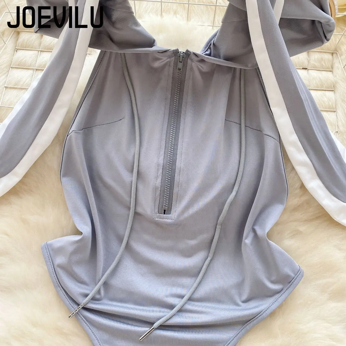 JOVEILU مثير المثيرة مقنعين ارتداءها الأرنب دور اللعب موحدة عارية الذراعين السيدات سر زي الصيف تاريخ الحفلات منامة مغر