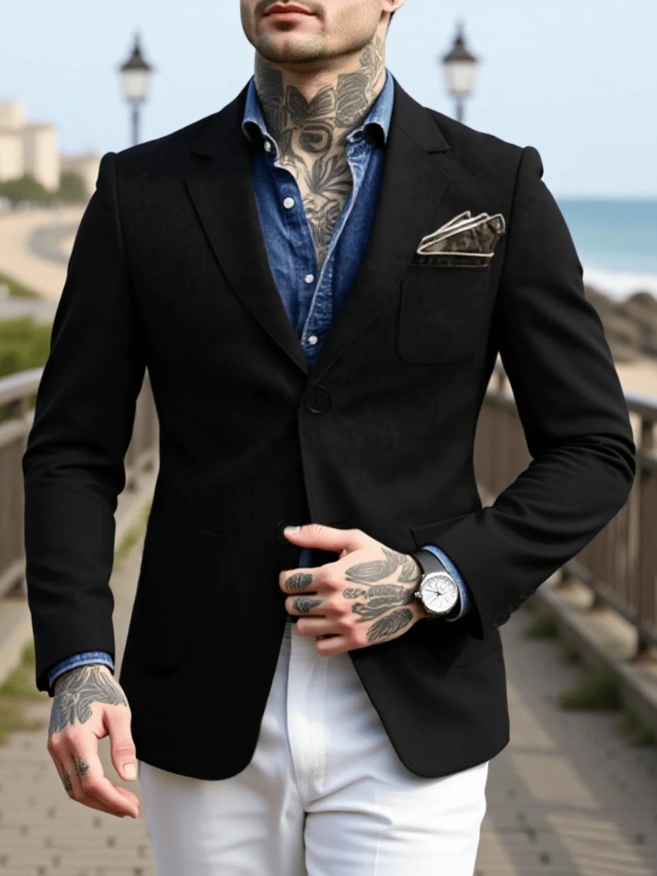 

Мужская деловая куртка весеннего легкого дизайна Slim Fit для офиса и поездок на работу в евро-американском стиле