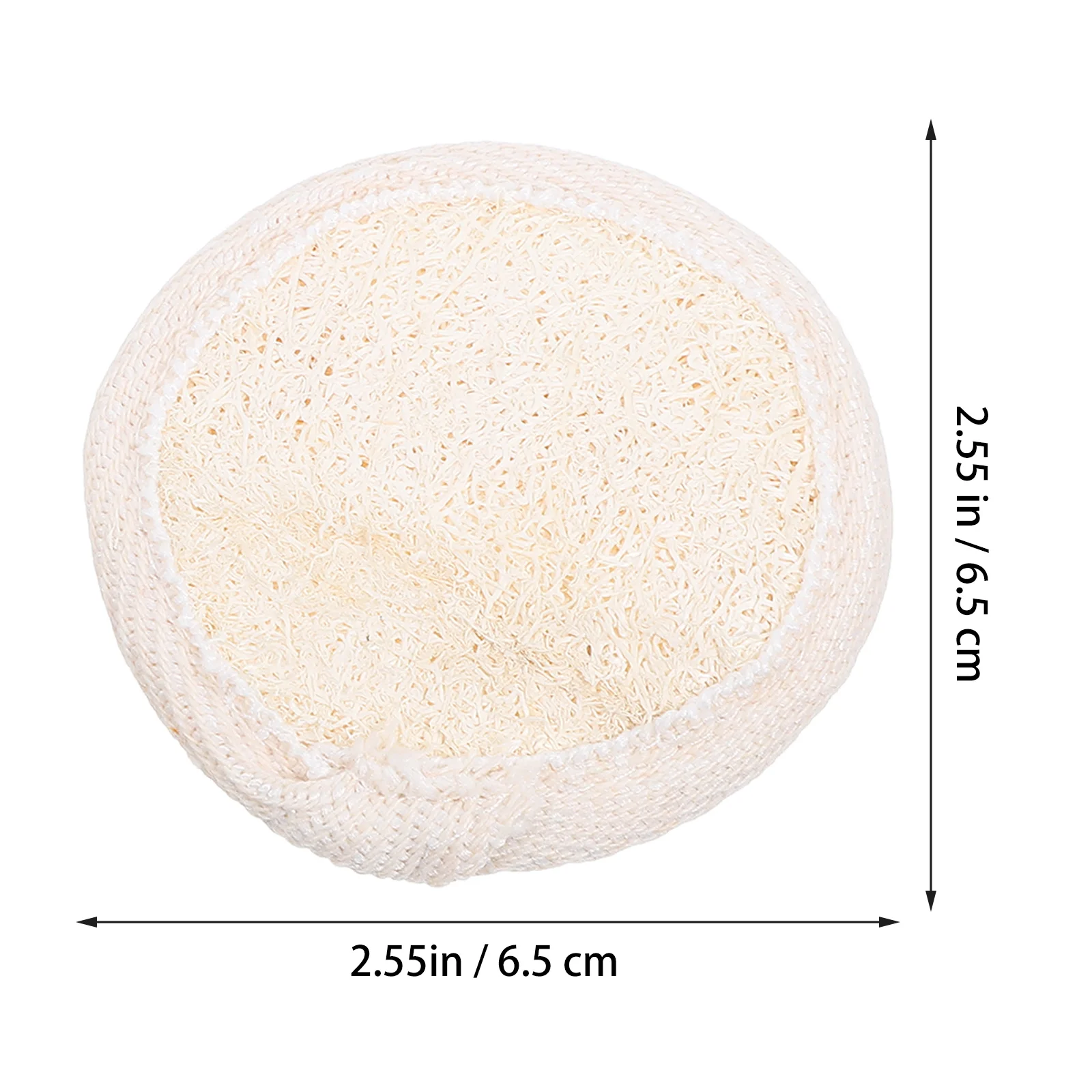 Tampons de nettoyage du visage en luffa naturel, 4 pièces, exfoliants, démaquillant, soins de la peau, exfoliant