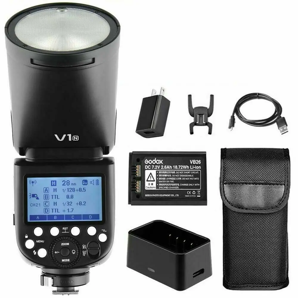 V1C Flash V1C/N/S TTL HSS Camera Flash Speedlite Light On-camera Flash Light for Canon Nikon Sony Photographic Lighting