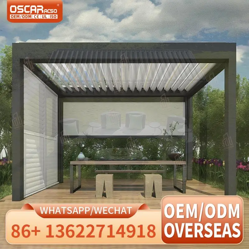 

3x3 Outdoor Aluminum Pergola Kits with Sunshade and Ventilation for Garden Patio Backyard pergola