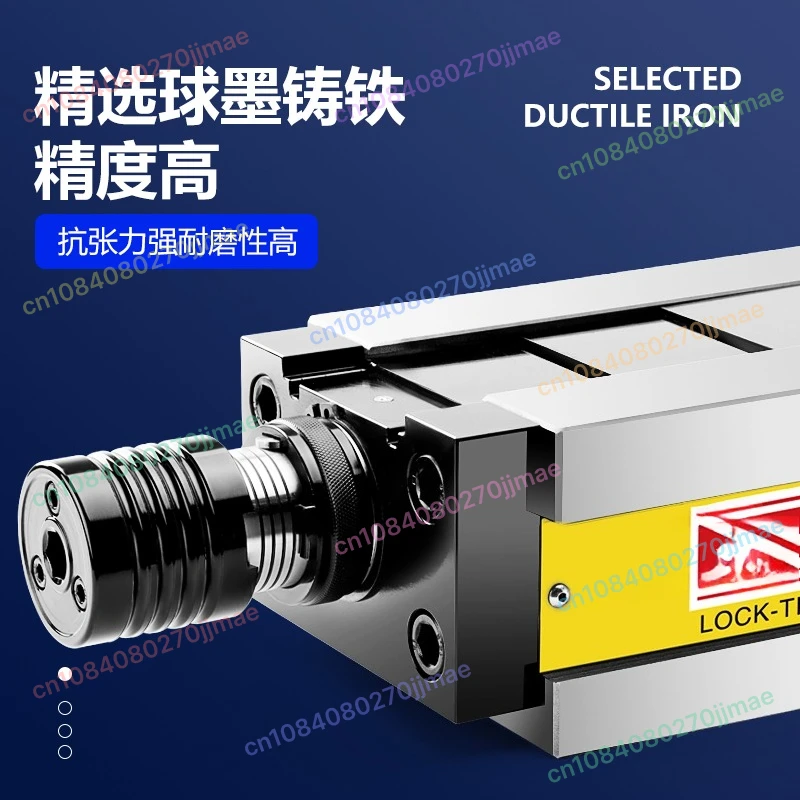 4 بوصة الدقة منجلة 130 MC كماشة الفك المسطحة الهيدروليكية فائقة الشحن لمختلف مركز تصنيع معدات CNC #2