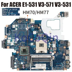 Q5WVH LA-7912P For ACER E1-531 V3-571 E1-571G V3-571G  V3-531G Laptop Motherboard HM70/HM77 DDR3 Notebook Mainboard Tested