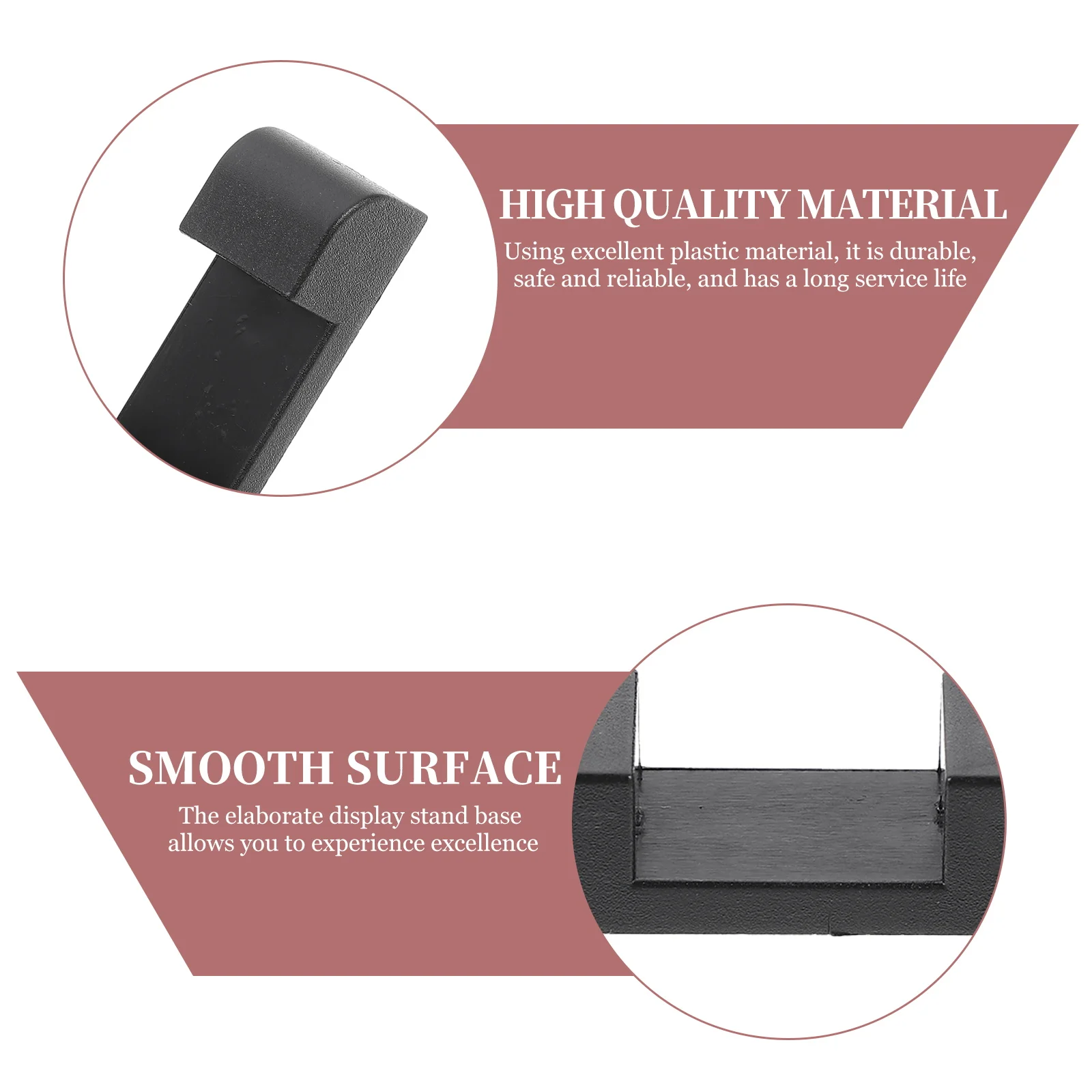 

50pcs Box Display Stand Base Plastic Jewelry Holder Bases Reusable Case Rack For Necklace Bracelet Display Stable Design