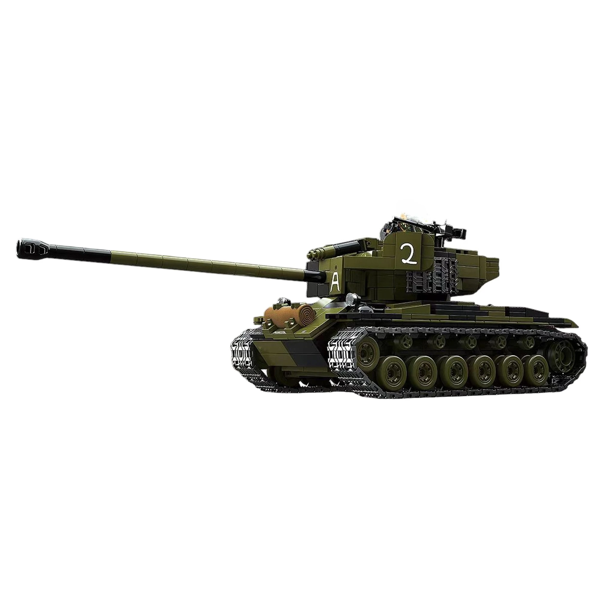 

1322pcs American T26E4 Super Pershing Pilot 1 Building Blocks 100304 WWII Classic Tank Military Bricks Toys for Kids Adult Gifts