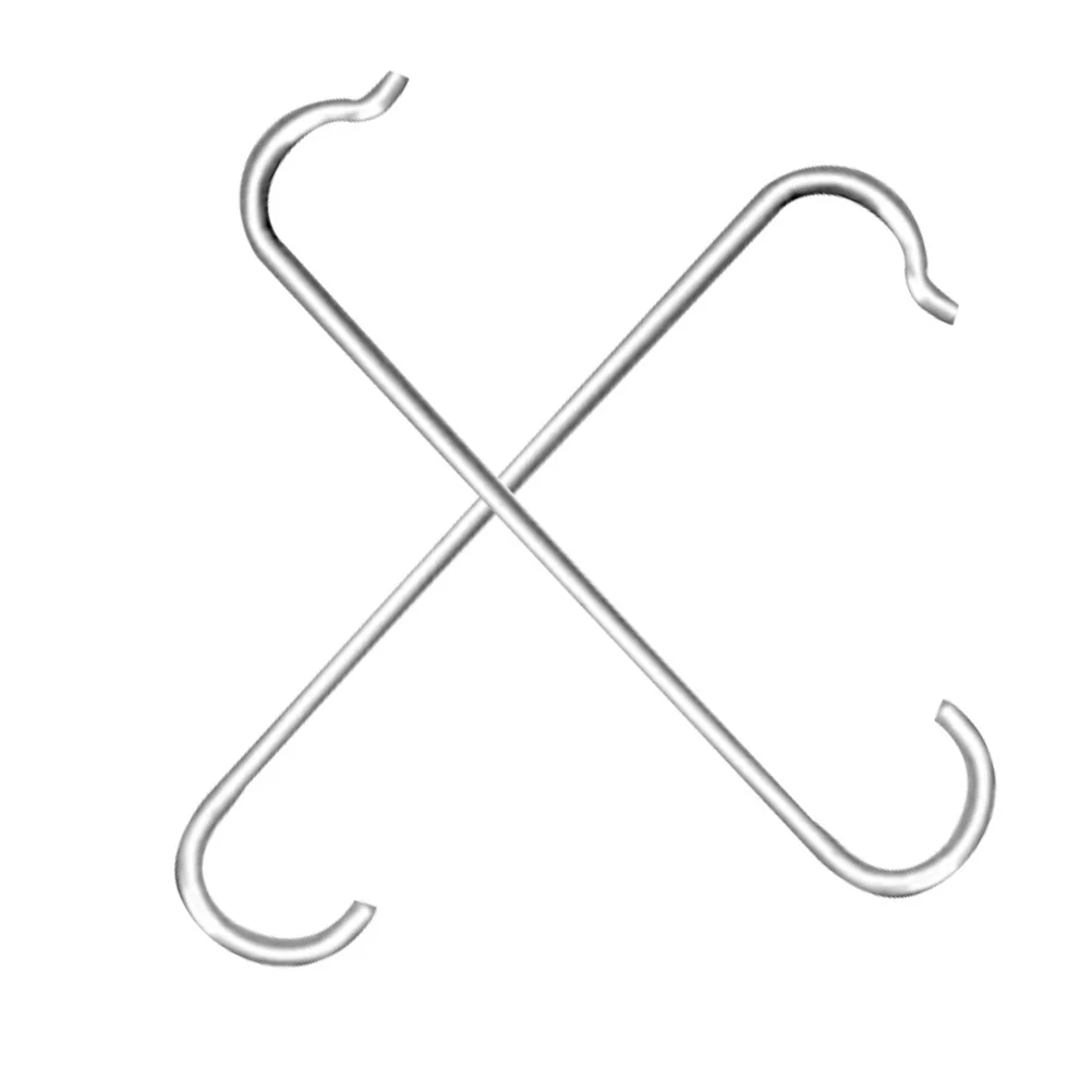 

2Pcs Bicycle Chain Hook Tool Heavy Duty Chain Repair Connector with Smooth Arched Ends for Fast Maintenance Silver