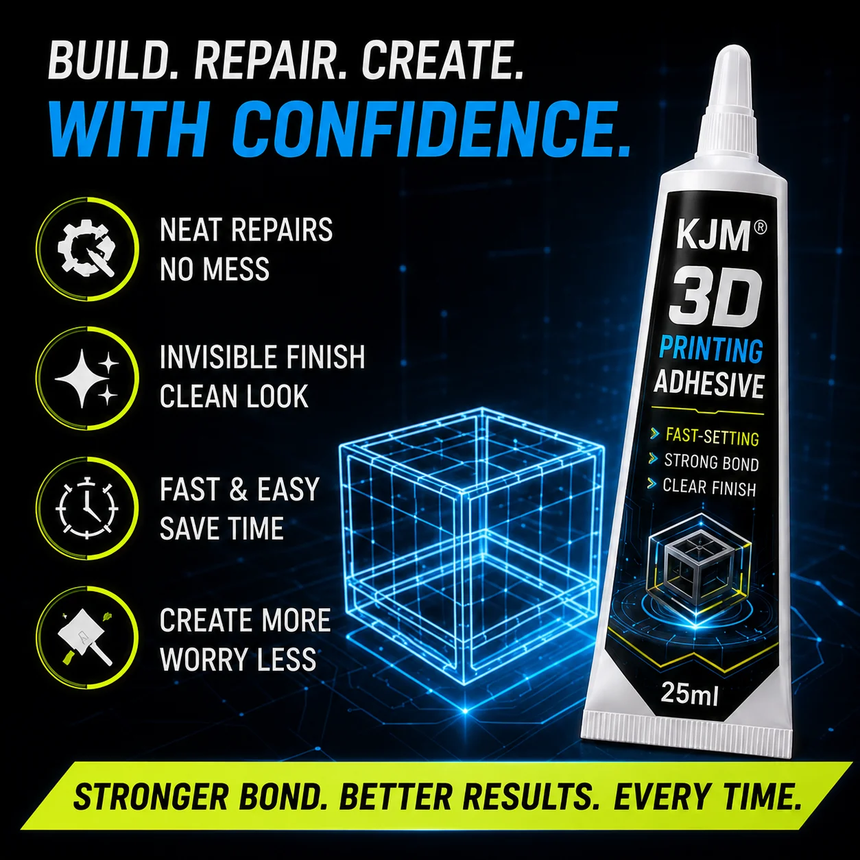 لاصق KJM الشفاف للطباعة ثلاثية - مراجعة Glue For 3D Printing وسعره