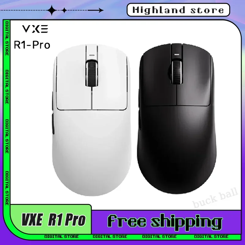 VGN VXE Dragonfly R1 Pro Max Wireless Mouse PAW3395 Gaming 4K Mice Ergonomic Lightweight FPS Nordic52840 Playtime PC Gamer Mouse